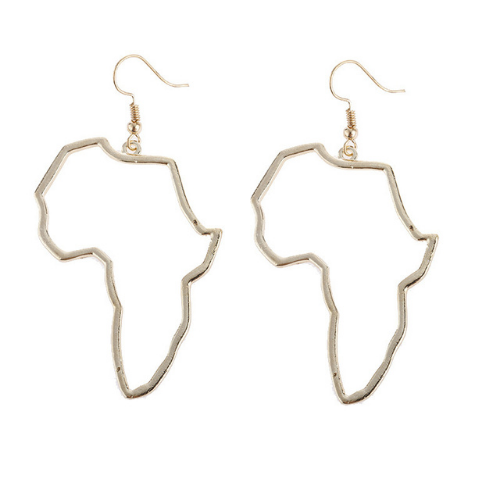africa map ear ring